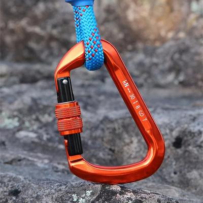High-strength Aluminum Alloy 30KN Carabiner Clip Outdoor Safety Buckle Hook For Camping Advanture.