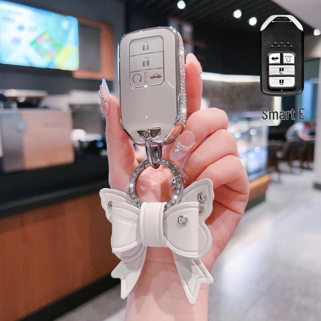 Car Key Cover for CR-V, Binzhi, XRV, HR-V, Haoying, Civic, UR-V, Accord, and Lingpai - Shell Buckle Design