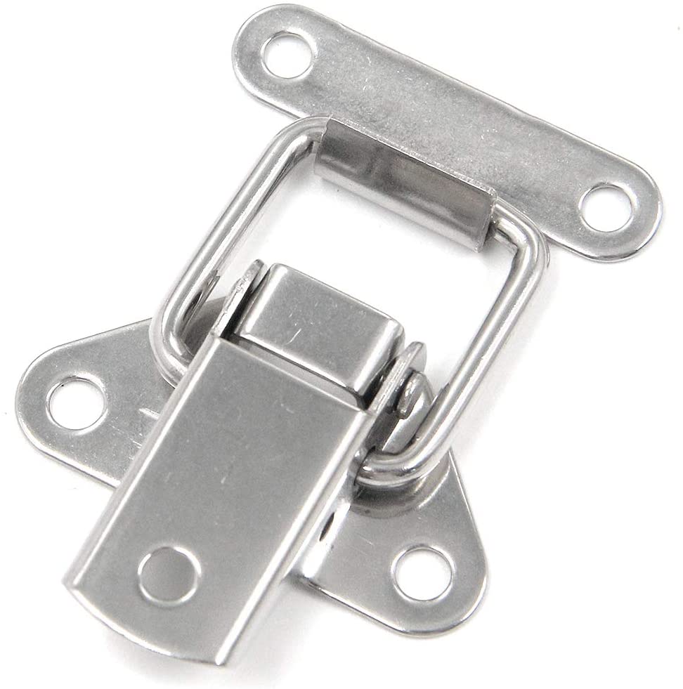 5pcs Stainless Steel Hasp Toggle Latch Mini Clamps Box Clasp Buckle Trunk Latch Catches Cabinet Latch Hasp Toolbox Toggle Lock