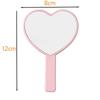 Cute Heart-shaped Handheld Makeup Mirror 5/10pcs Portable Small Kawaii Love Mirror As A Mini Gift for Ladies Princesses Party