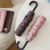 U-Shaped Handle Folding Umbrella 8-Rib Manual Travel Rain Umbrella UV Protection Umbrella  Outdoor
