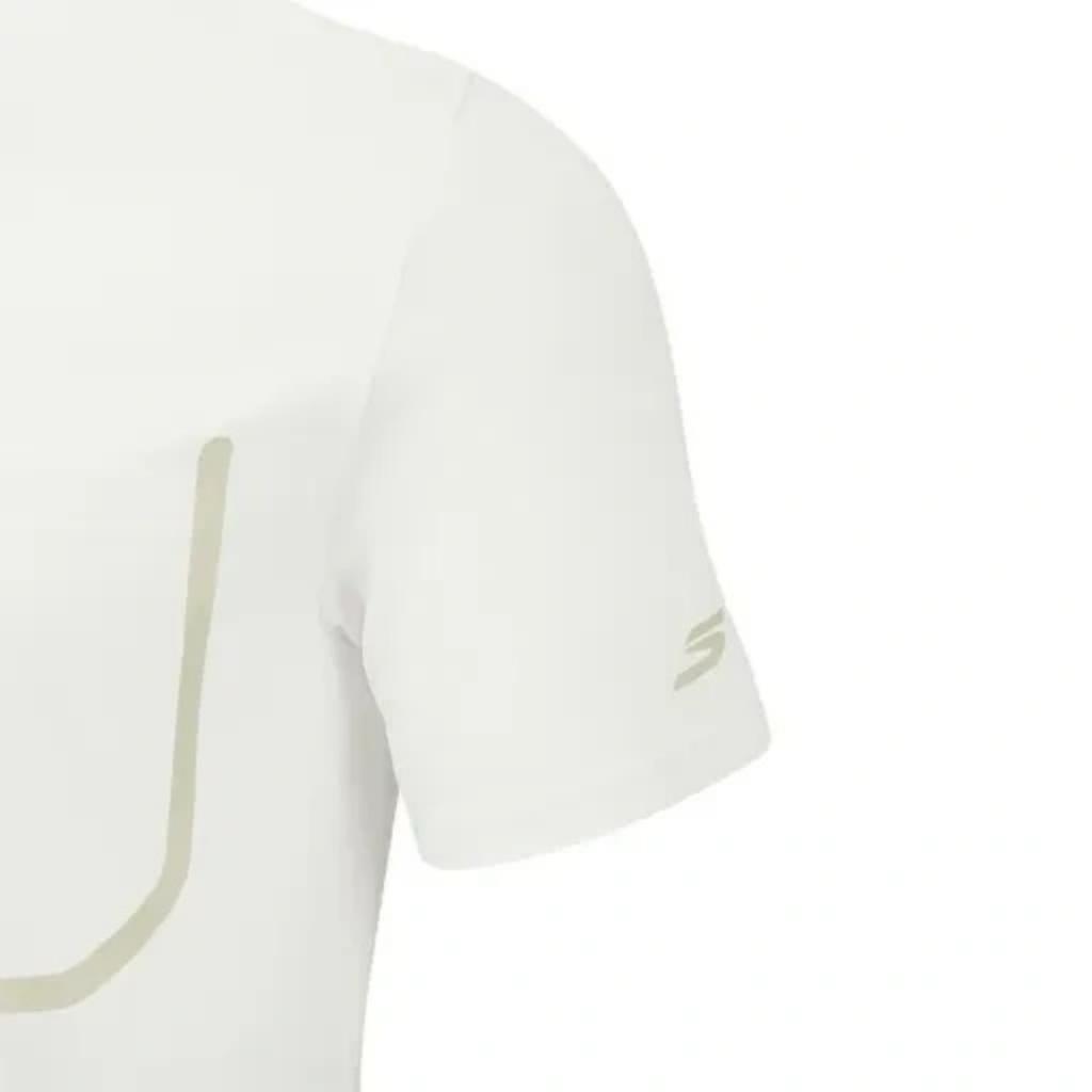 Skechers Solid Color Breathable Knitted T-Shirt Men tops P326M029-0019