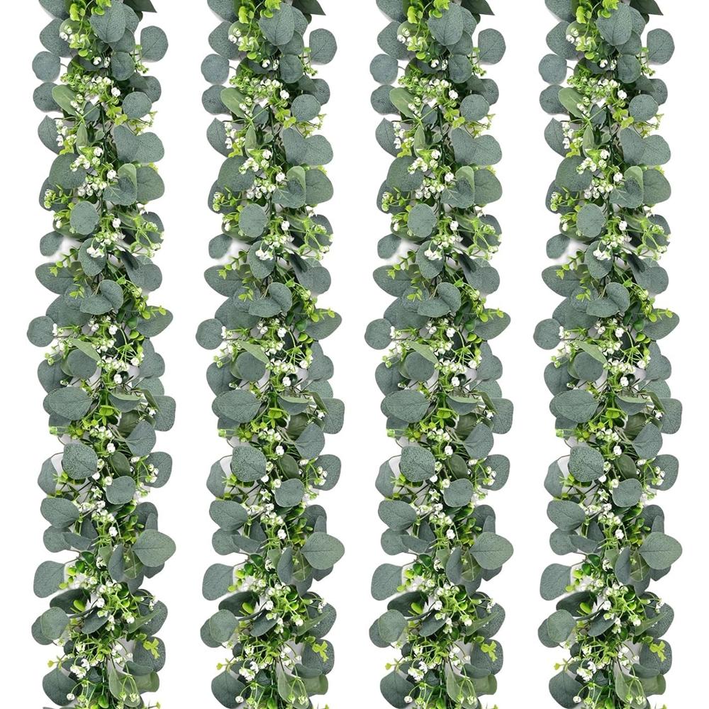 1/5PCS Artificial Plant Greenery Foliage Christmas Accessory Wedding Outdoor Garden Yard Decoration Home Room Table Wall Hanging
