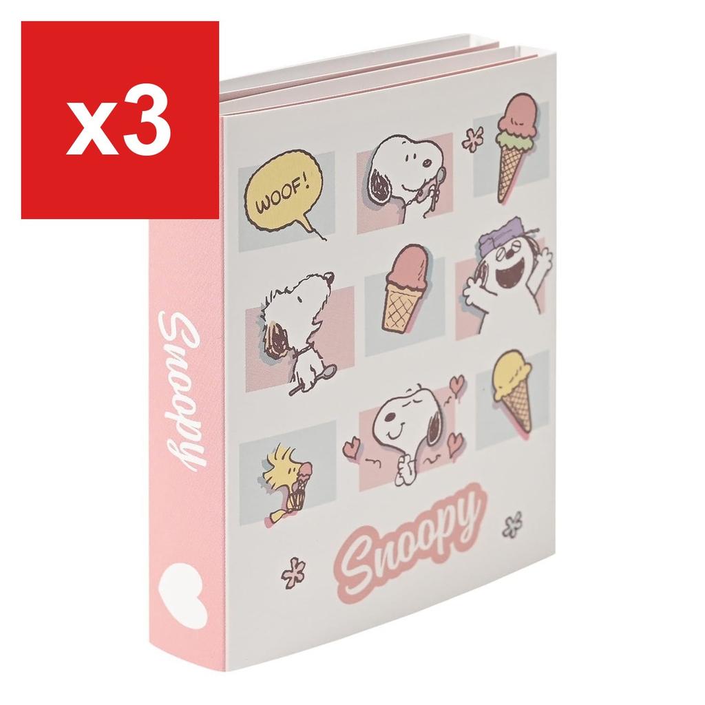 Snoopy Book-Style Memo Pad, Pink