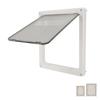 Pet Flap Door Noiseless 2 Way Weather Resistant Interior Exterior Cat Dog Door for Pet Crate Enclosu