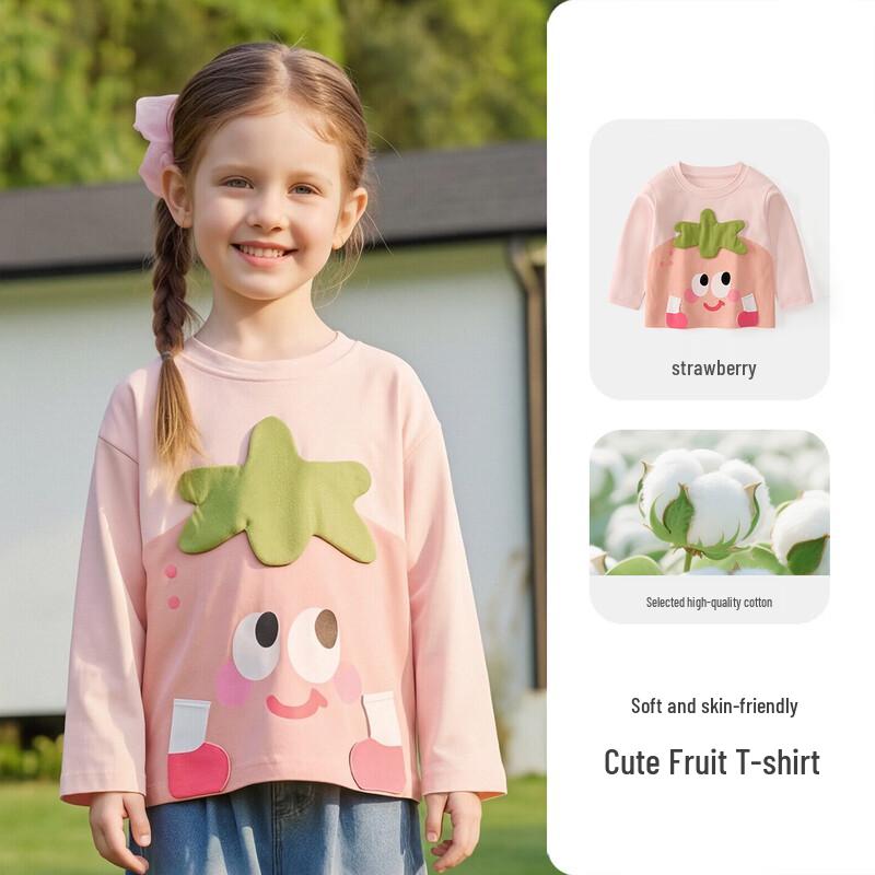 Kids  3D Fruit Long-Sleeve T-Shirt 80