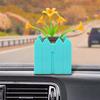 Flower Dashboard Bobblehead Solar Shaking Head Car Interior Decoration Flower In Pot Bobble Head Toy For Women Men Car Interior