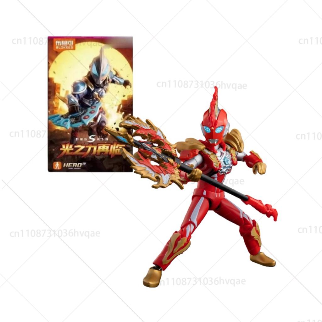 Blokees Ultraman Building Blocks Star Version S Wave 1 Genuine Geed Tiga Assembled Action Figure Toy In Stock