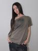 ORDINARY HOLIDAY Off Shoulder T-Shirt Set [Khaki]