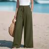 Women's Loose  Straight Drawstring Casual Pants