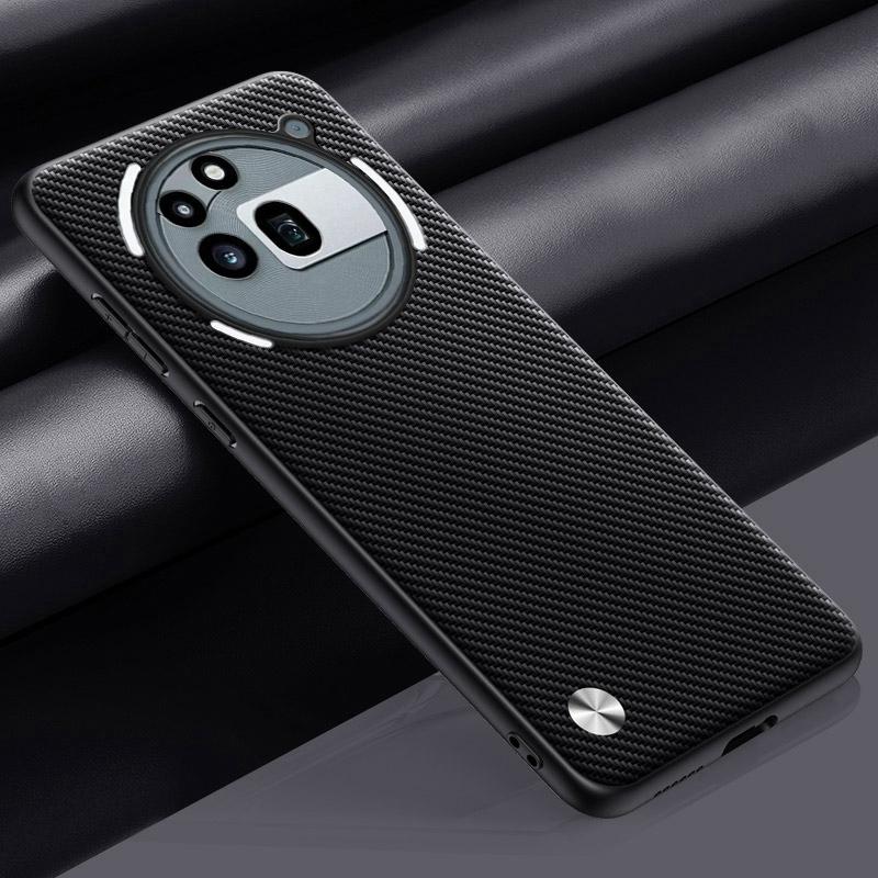 Luxusní PU kožené pouzdro For Nothing Phone 3A Pro Zadní kryt Matný silikon Plná ochrana Telefon Pouzdro For Nothing Phone3A Pro 5G