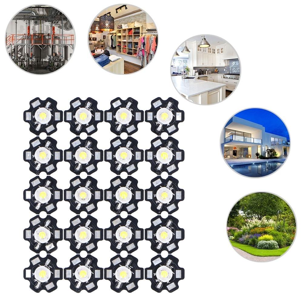 20PCS Aluminum Substrate LED Lamp Bead 3-5W High Power LED  DIY Lighting Fixtures