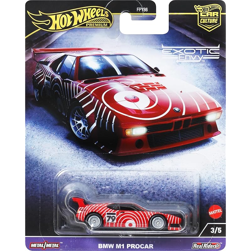 

Колеса Hot Wheels) автомобильная культура экзотическая зависть BMW M1 Procar [мини-автомобиль] [3 года~] HKC79