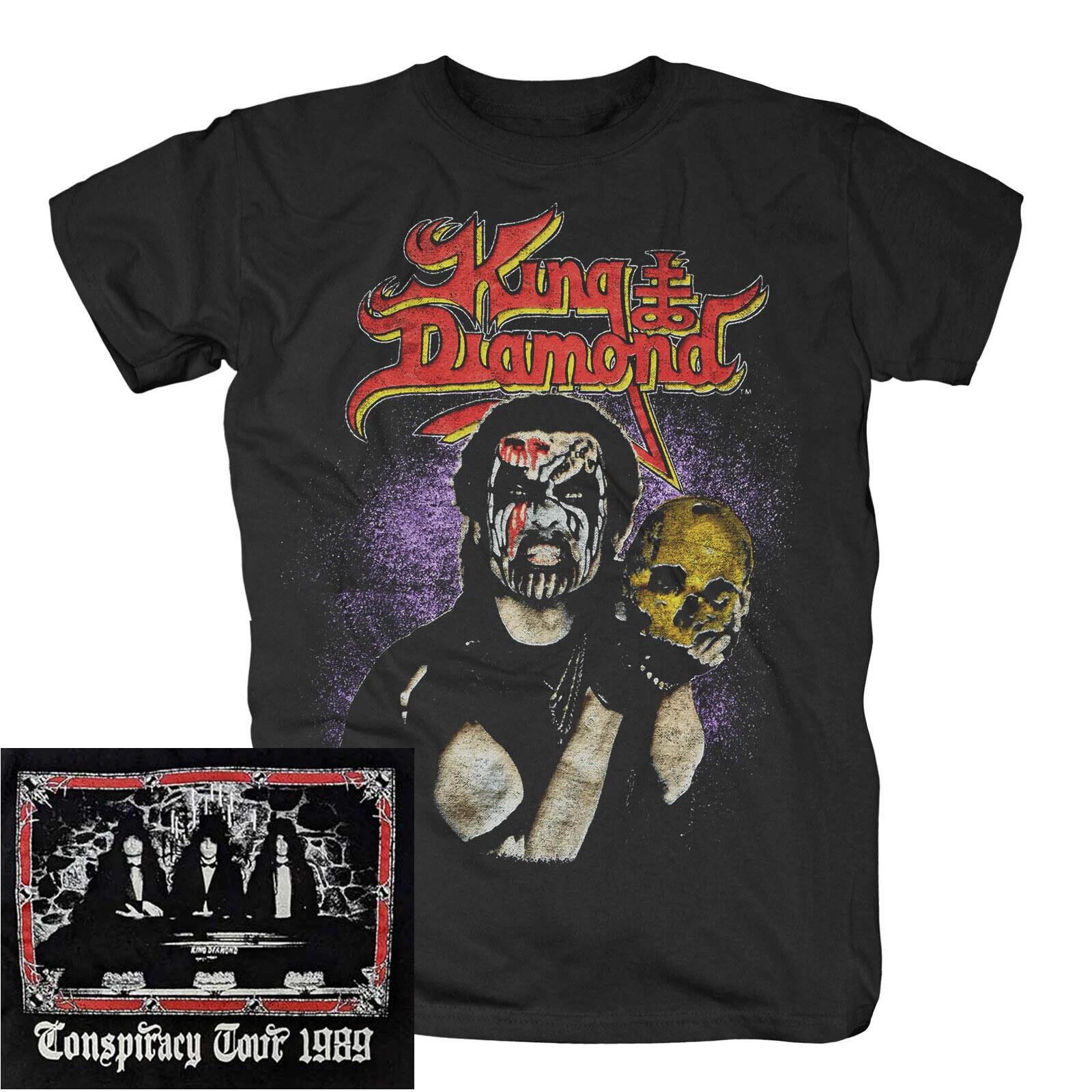 King Diamond Conspiracy Tour 89 Skull Shirt S M L XL XXL Official T-Shirt S