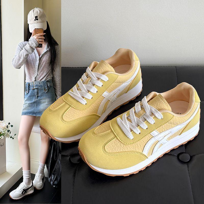 Popular Moral Training Shoes Casual Sports Shoes Women's 2025 Autumn Thin Mesh Breathable Running Forrest Gump Shoes Wear-resistant Board Shoes
