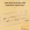 Music Learning Tools With Staff Notation Guide Reusable Practice Board LED Indicators For Kids Adult Musicians