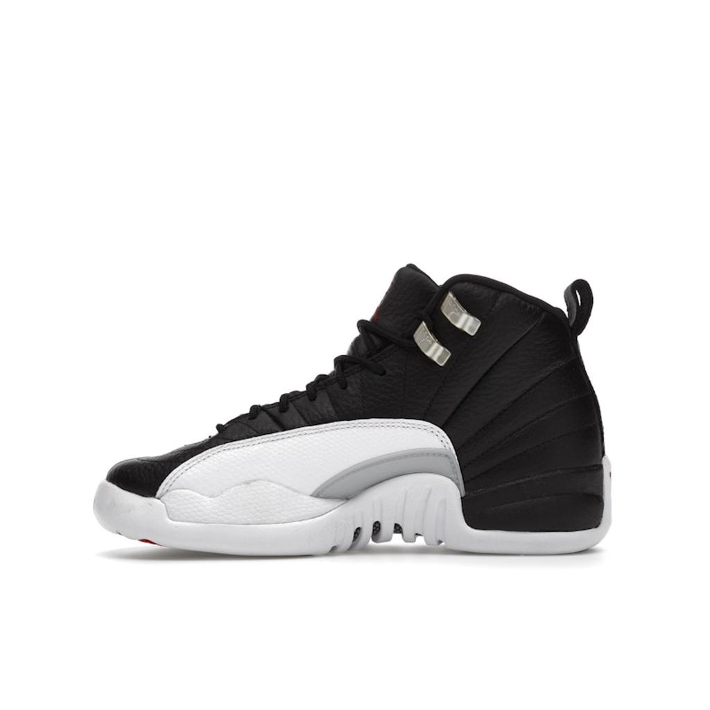 Air Jordan 12 Retro GS Playoff 2022 Kids Sneakers Black Varisty-Red White 153265-006