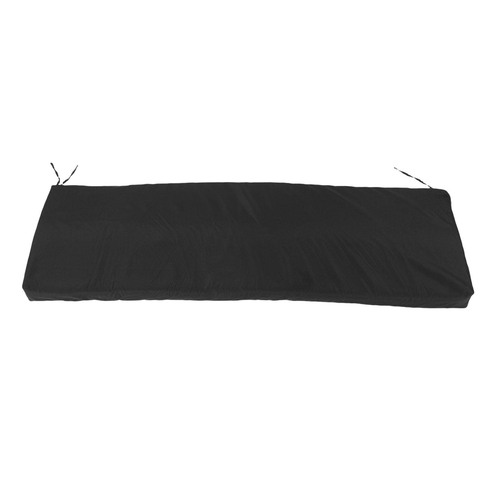 Подушка для скамейки на открытом воздухе водонепроницаемая мебель для патио садовый диван кушетка качели коврик с ремнем чёрный 2980₽