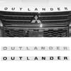 Auto 3D ABS Buchstaben Logo Aufkleber Für Mitsubishi OUTLANDER Auto Front Motorhaube Alphabet Emblem Abzeichen Styling Aufkleber