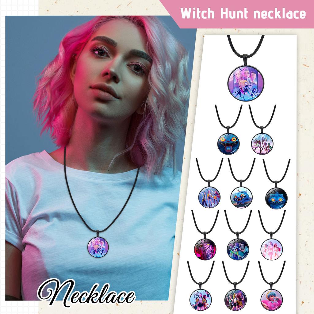 K-POP Group Necklace Jewelry Cross-border Hot Style Cartoon Anime Pendant Jewelry Sweater Chain Hot-selling Accessories