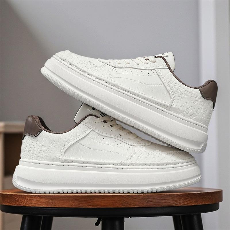 New Men's Classic Four Seasons Fashion Low Top Thick Sole Skateboarding Shoes Comfortable Soft Sole Basketball  Sneakers