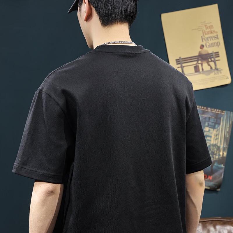 Mark Fairwhale Men's Summer Loose Fit Round Neck T-Shirt