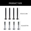 8Pcs 2/3cm PC Computer Case Cooling Fan Mount Screws Set Fan Mounting Screws Laptop Computer Screw for Water Cooling