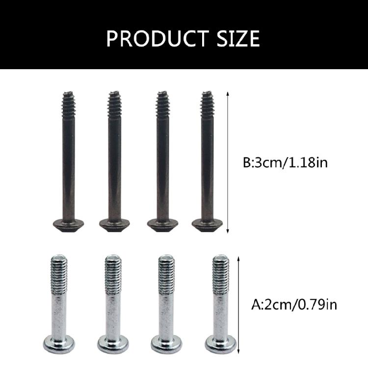 8Pcs 2/3cm PC Computer Case Cooling Fan Mount Screws Set Fan Mounting Screws Laptop Computer Screw for Water Cooling