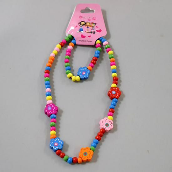 

Girls Cute Korean Style Cartoon Beaded Necklace - Autumn/Winter Christmas Princess Jewelry