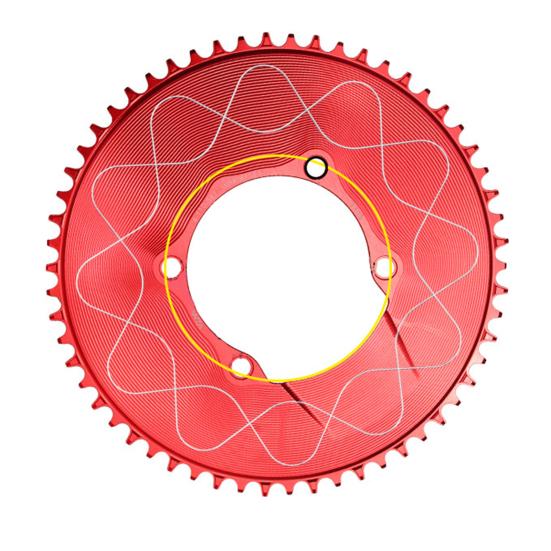 Motor Sprocket Heavy Duty Aluminum Alloy Chainring 40T To 58T Waterproof Rustproof Tooth Disc Replacement for Road Bike