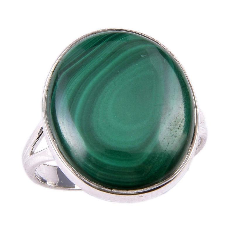 Natural Malachite Gemstone 925 Solid Sterling Silver Jewelry Ring Size 9.5 t9B85