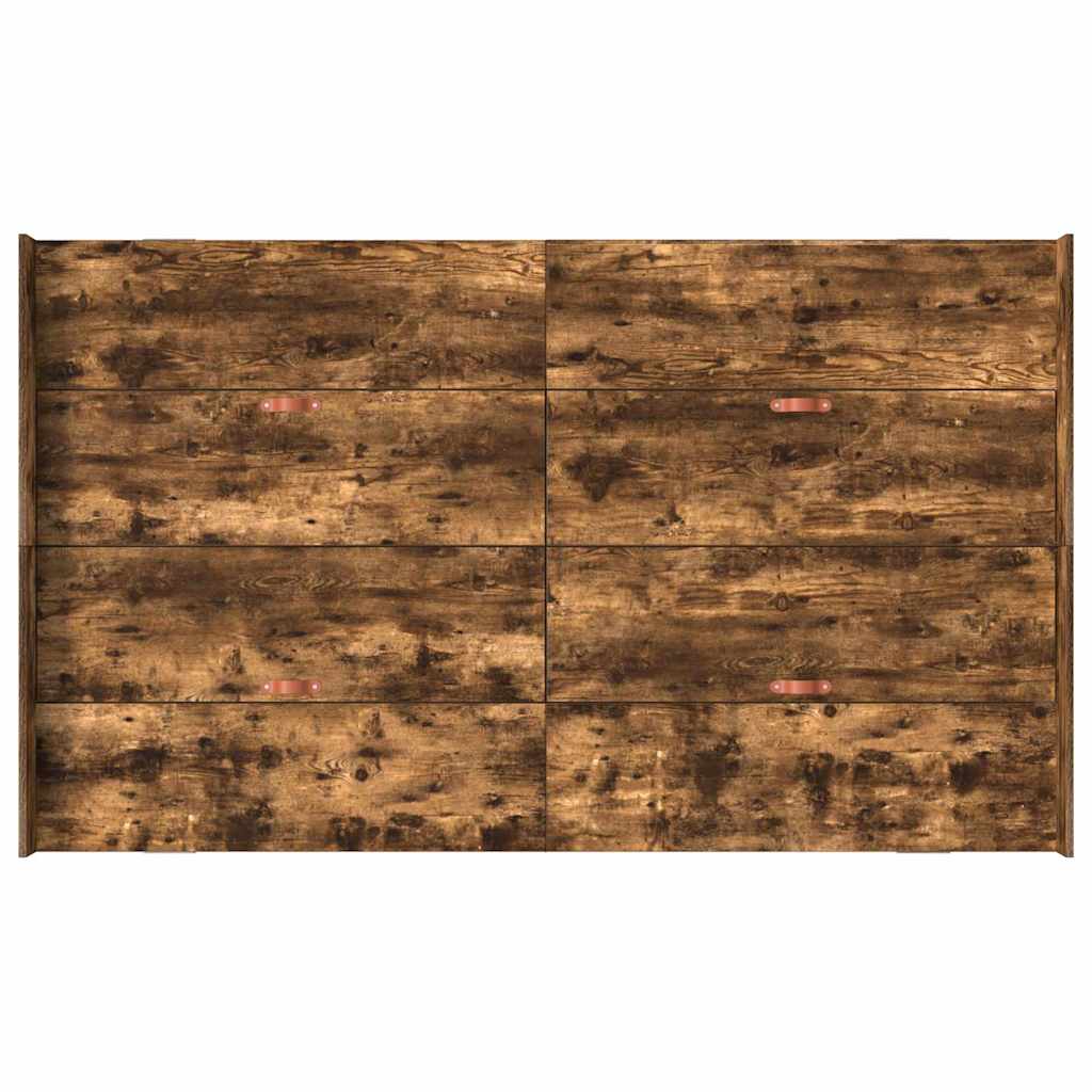 Storage Bed Frame Smoked Oak 120 X 190 Cm
