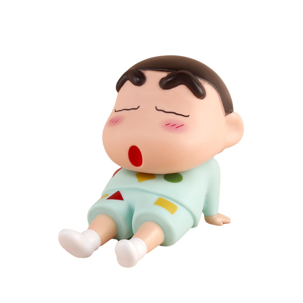 Crayon Chan Shin Phone Holder Toy Figurine Sitting Desk Decor Kids Gift Anime