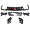 Brabus Rear Diffuser Tailpipes for Mercedes-Benz E-Class W213 (2017+), Sport Upgrade, Four-Door Model