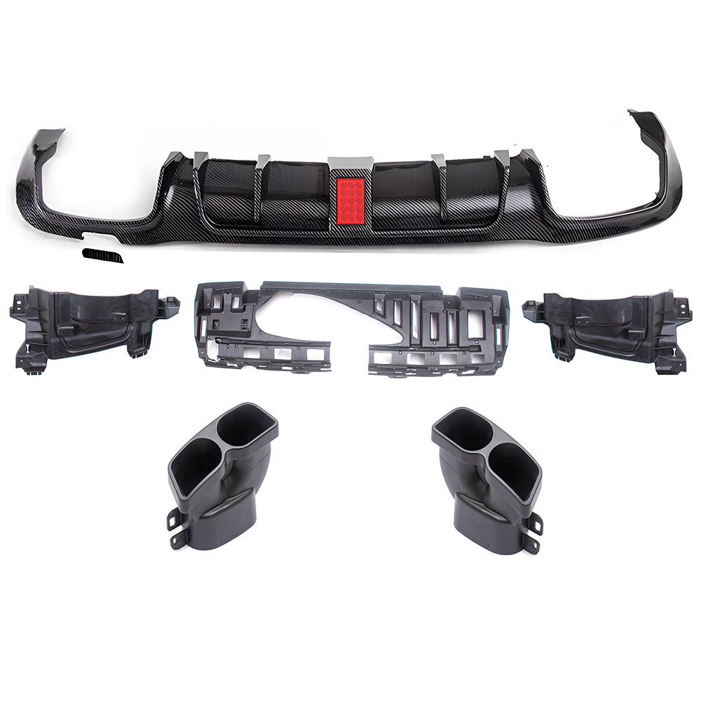 Brabus Rear Diffuser Tailpipes for Mercedes-Benz E-Class W213 (2017+), Sport Upgrade, Four-Door Model