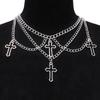 Modischer Gotischer Kreuzanhänger Choker Halskette Für Frauen Cool Hip Hop Vintage Halsketten Zigeuner Zubehör Schmuck