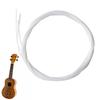 Gupcaqosjw Ukulele Ukulele Nylon Soprano Ukulele Standard Ukulele Set of 4 White Nylon Strings Replacement Parts Accessories for Inch Ukulele Nylon