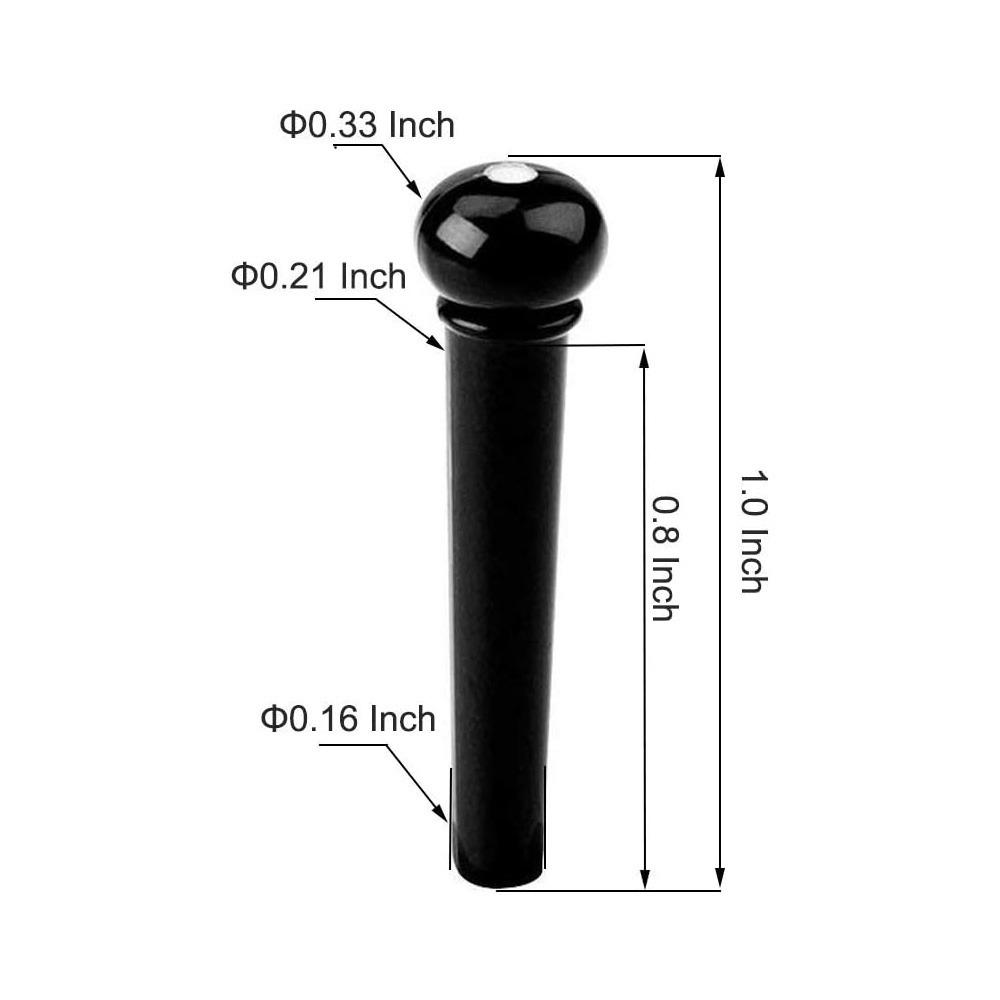 6pcs/lot 6 String Guitar Bridge Pins Plastic Bridge Pins Stringed Instruments Folk Acoustic Classic Guitar Accessories