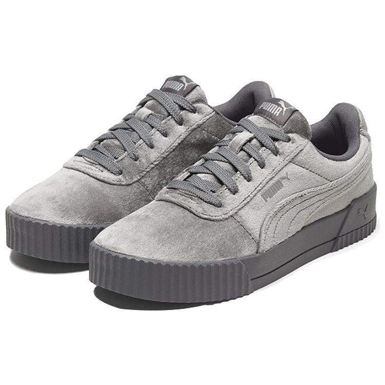 (WMNS) PUMA Carina Velvet Grey/Silver Women's 375886-03