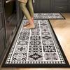Long Kitchen Floor Rug Diatom Mud Water-Absorbing Oil-Absorbing, No-Wash, Dirt-Resistant, Anti-Slip Door Mat Home Decor