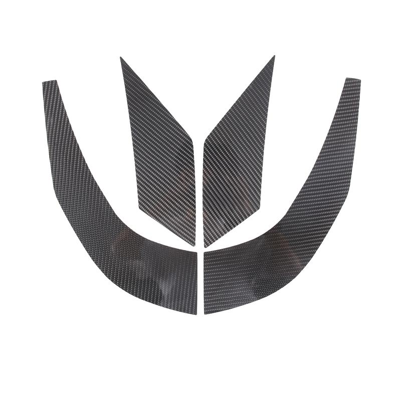For Toyota FJ Cruiser 2007- Carbon Fiber Sheet Car Front Rear Bumper Side Protector Plate Cover Trim Sticker Car