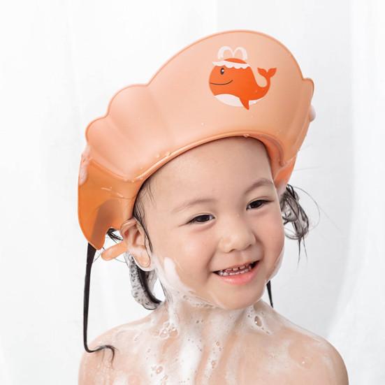 Cuffia da Doccia per Bambini Bordo Liscio Protezione per le Orecchie Portatile Bambino Neonato Antiriflusso Bagno Lavaggio Capelli Cappello Vita Quotidiana