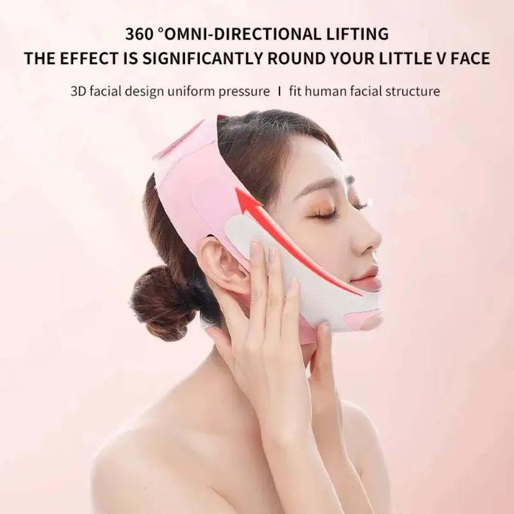 Bandage Elastique Amincissant pour le Visage Ceinture de Lifting Facial V Line Shaper pour le Visage Réduit le Double Menton Anti-Rides Outil de Beauté pour Soin de la Peau