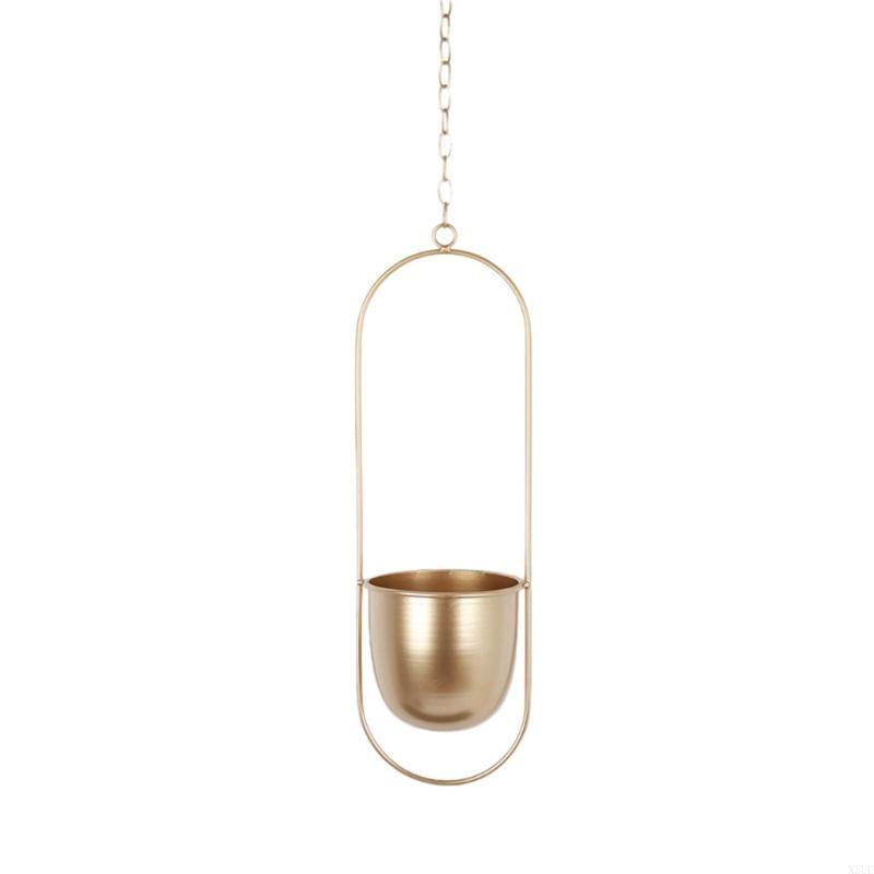 Simple Design Plant Pot Hanging Planter Vase Modern Window Ceiling Hanger for Small Cactus Herb Air Plant X3UC