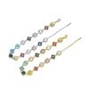 Hip Hop Dopamine Color Zircon Clover Bracelet Exquisite Trendy Men'S And Women'S Adjustable Jewelry