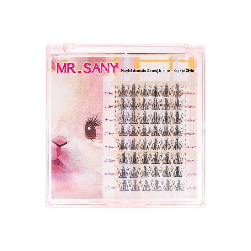 Fox-Inspired Dog Style Self-Adhesive False Eyelashes: Natural, Thick, Soft & Perfect for Beginners