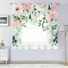Tenda con motivo floreale giallo e bianco - Design con asta passante per una facile installazione - Perfetta per aggiungere un tocco di colore