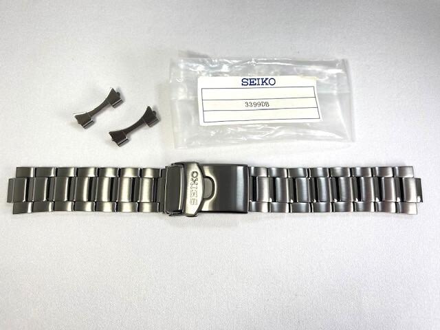 3399DB SEIKO 5 Sports 22mm Stainless Steel Bracelet Black for Via SNZE83J1/ SNZE83JC/ 7S36-02P0 (Ships Nekoposu)