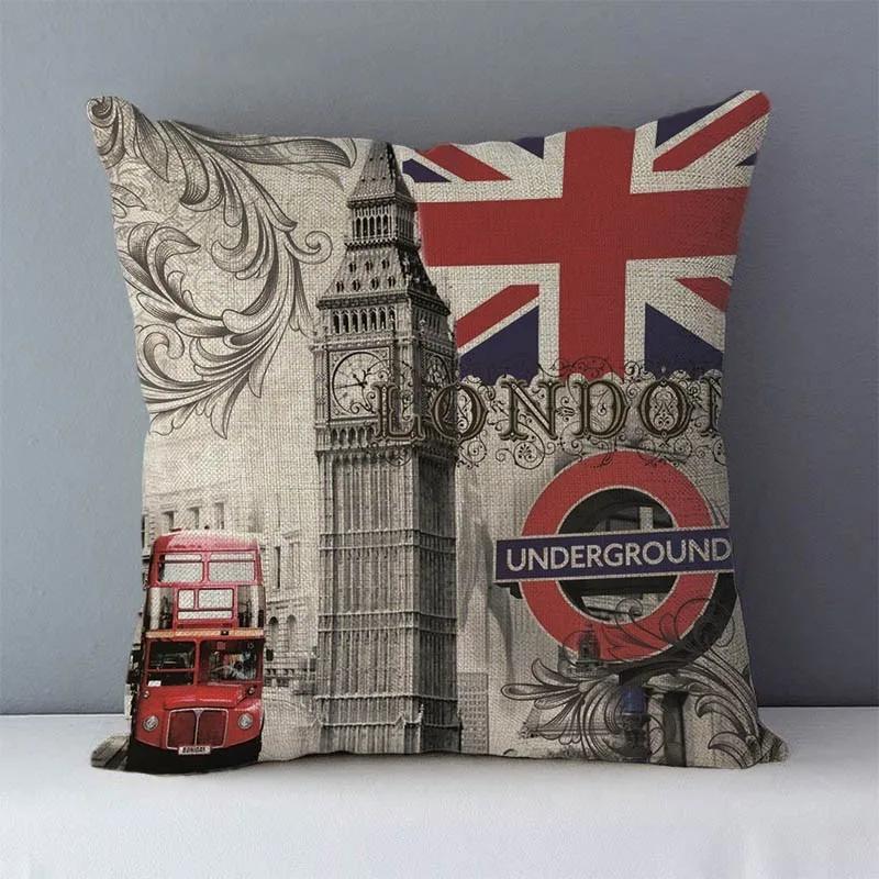 Retro Nostalgic Couch Cushion Cover Europe Style Home Decorative Pillows  Seat Back Cushion Quality Pillowcase for Bed