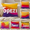 P-Paulaner Spezi Logo  Cushion Cover Silky Short Plush Sofa Pillow Cover Hidden Zipper Soft Dustproof Case for Home Decor